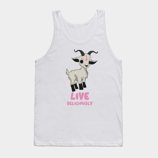 Live deliciously Tank Top by Jess Adams